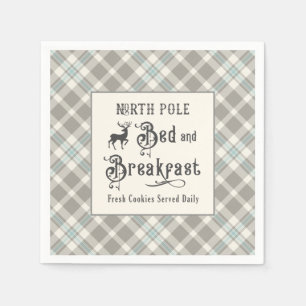 Serviette En Papier North Pôle Chambres d'hôte Ferme Noël