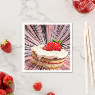 Serviette En Papier Nostalgie de Strawberry Shortcake