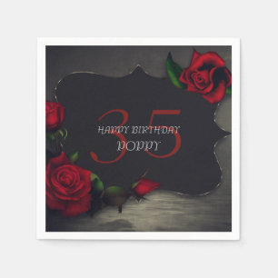 Serviette En Papier Nostalgique gothique Amour Anniversaire