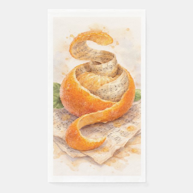 Serviette En Papier Notes d'agrumes (Devant)