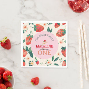 Serviette En Papier Notre anniversaire Berry Sweet