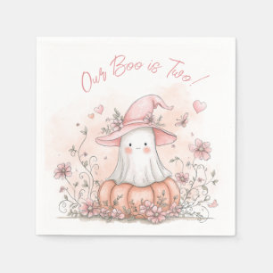Serviette En Papier Notre Boo est deux Anniversaire d'Halloween