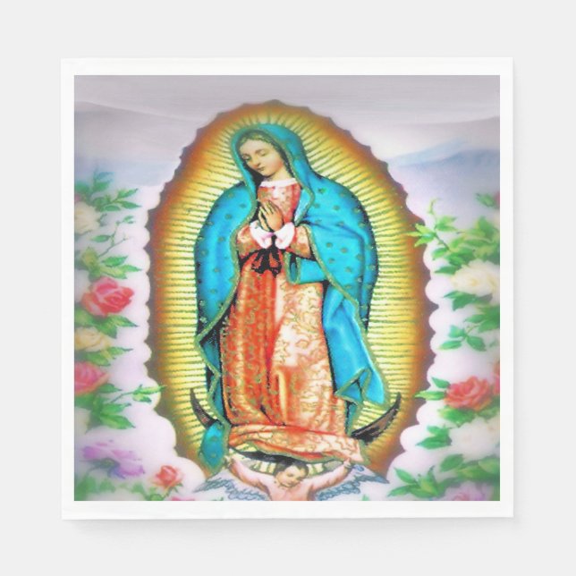 Serviette En Papier Notre-Dame de Guadalupe (Devant)