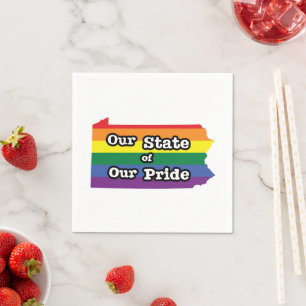 Serviette En Papier Notre État de notre fierté  Pennsylvanie