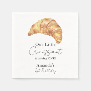 Serviette En Papier Notre petit croissant fête son 1er anniversaire