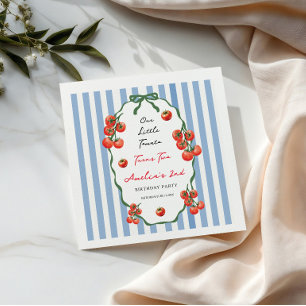 Serviette En Papier Notre petit jardin de tomates fête ses deux ans