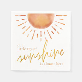 Serviette En Papier Notre petit rayon de soleil | BABY SHOWER