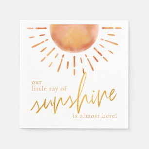 Serviette En Papier Notre petit rayon de soleil   BABY SHOWER