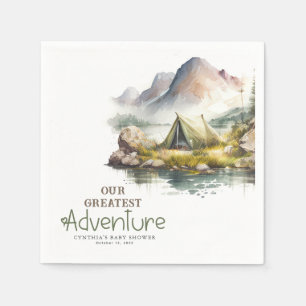 Serviette En Papier Notre plus grande aventure nature sauvage Thème