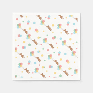 Serviette En Papier Nounours et ballons