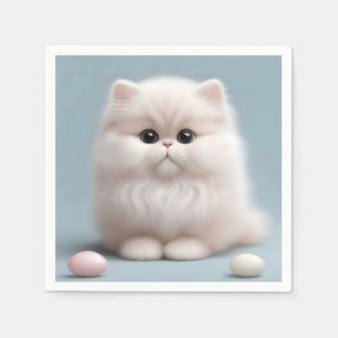 Serviette En Papier Nourriture Perse Chat Kitten