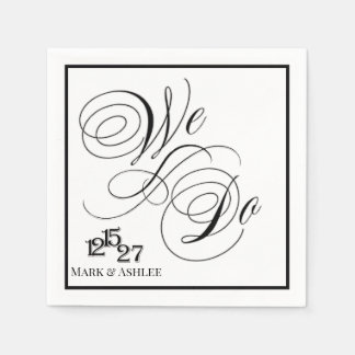 Serviette En Papier Nous faisons des serviettes de mariage personnalis