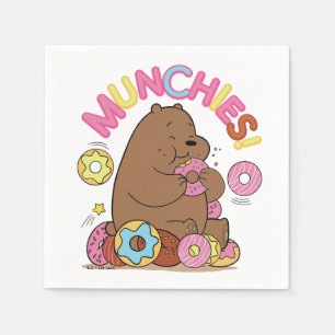 Serviette En Papier Nous Ours Nus - Grizz Donut Munchies!