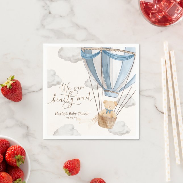 Serviette En Papier Nous pouvons attendre le Baby shower (En situation)