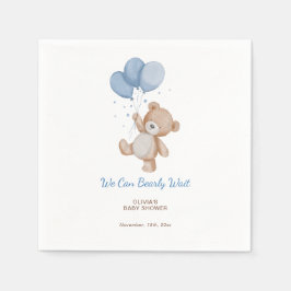Serviette En Papier Nous pouvons attendre le Baby shower