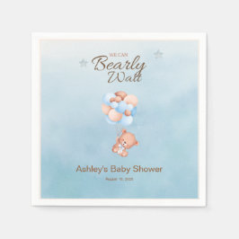 Serviette En Papier Nous pouvons attendre le Baby shower