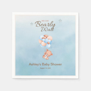 Serviette En Papier Nous pouvons attendre le Baby shower