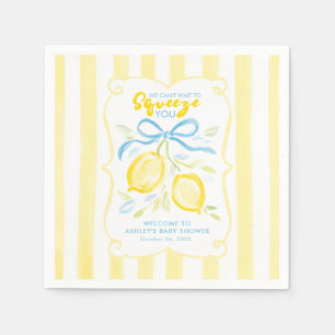 Serviette En Papier Nous sommes impatients de vous presser Citrons Bab