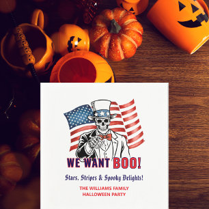 Serviette En Papier Nous voulons Boo Patriotique Halloween Costume Par
