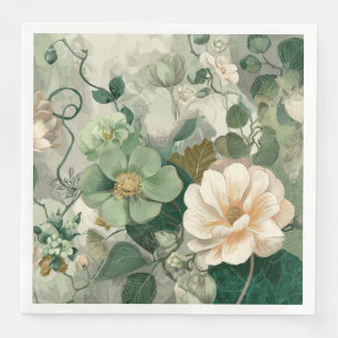 Serviette En Papier Nouveau Bloom Elégance Papier Botanique
