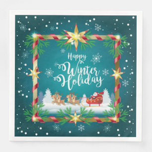 Serviette En Papier Nouvel An & Joyeux Noël