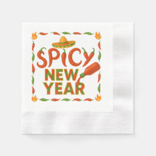 Serviette En Papier Nouvelle Année Chaude