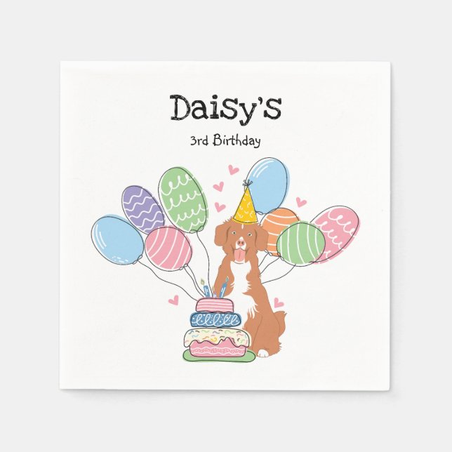 Serviette En Papier Nouvelle-Écosse Papier d'anniversaire de l'extract (Devant)