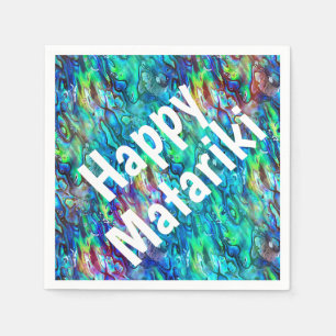 Serviette En Papier Nouvelle-Zélande Abalone Paua Shell Motif 1