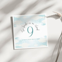 Nuage 9 Fête de mariage bleu et blanc rêveuse