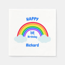Nuage Arc-en-ciel Mignon 1er Anniversaire
