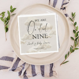 Serviette En Papier Nuage Neuf Beige Genre Neutre Ciel Baby shower