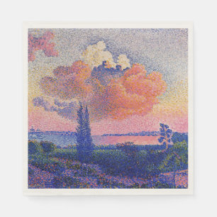 Serviette En Papier Nuage rose par Henri-Edmond Cross