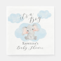 Nuages d'éléphants modernes C'est un Baby shower d