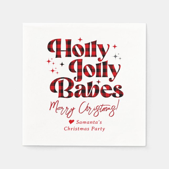 Serviette En Papier Nuit des filles Friendsmas Dames de Noël Slumber (Devant)