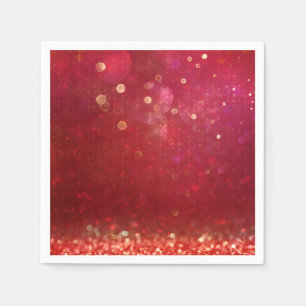 Serviette En Papier Nuit marocaine arabe de mariage rouge et or