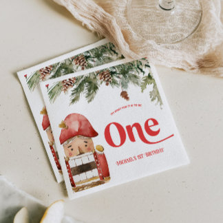 Serviette En Papier Nutcracker 1er Anniversaire de Noël