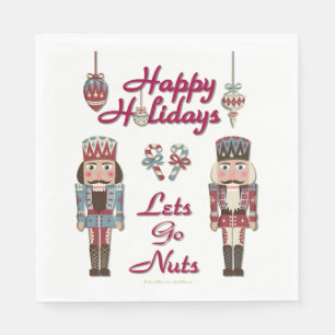 Serviette En Papier Nutcracker de vacances Lets Go Nuts Papier Napkins