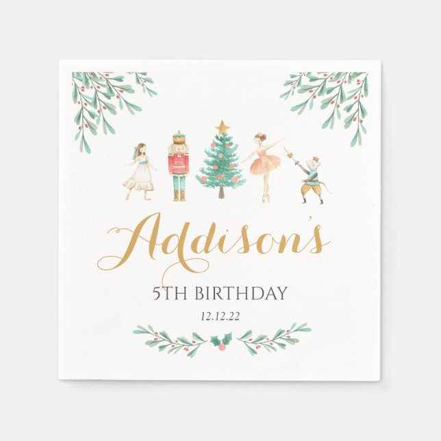 Serviette En Papier Nutcracker Naples sucre Plum Fée Naples (Devant)