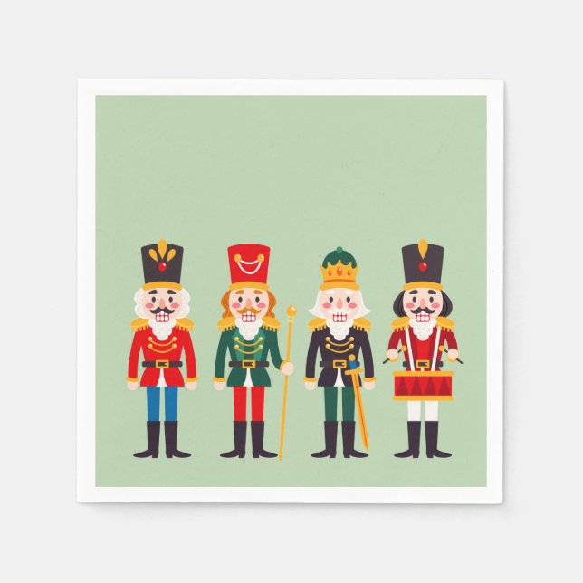 Serviette En Papier Nutcrackers (Devant)