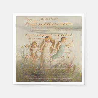 Serviette En Papier O Nuit Sainte avec Angles Papier Napkin