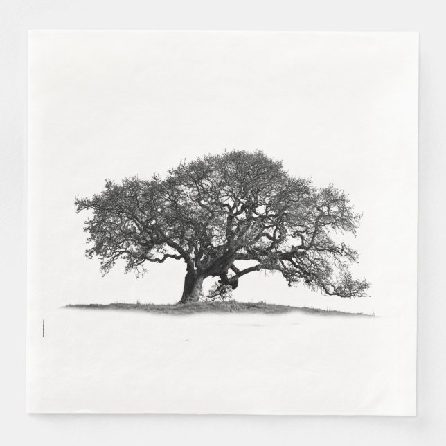 SERVIETTE EN PAPIER OAK TREE (Devant)