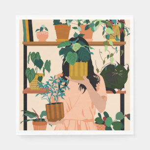 Serviette En Papier Oasis pointillée