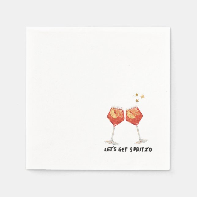 Serviette En Papier Obtenons des serviettes Spritz'd (Devant)