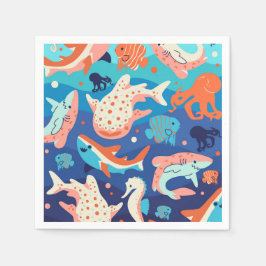 Serviette En Papier Ocean Wonders