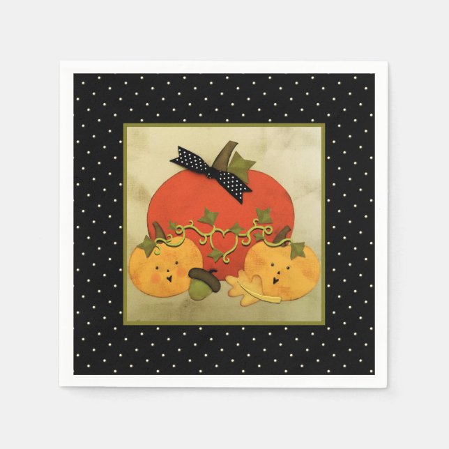 Serviette En Papier October Halloween Bridal Shower (Devant)
