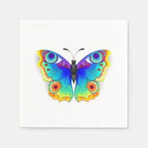 Serviette En Papier Oeil de paon arc-en-ciel