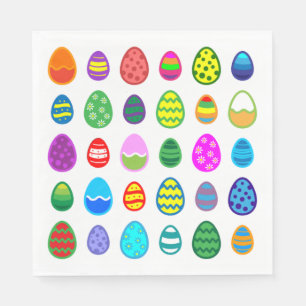 Serviette En Papier Oeufs de Pâques