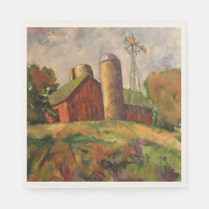 Serviette En Papier Oeuvre de Richard Thorsen Papier Napkins