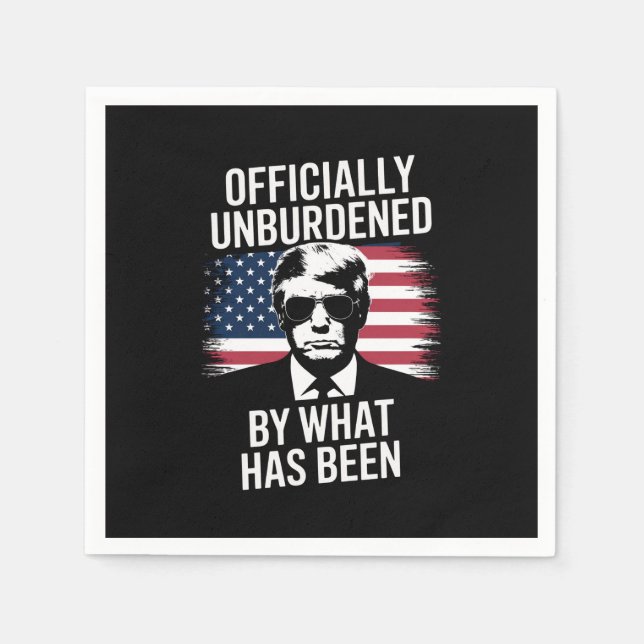 Serviette En Papier Officiellement Inoccupé Par Ce Qui A Été Trump (Devant)