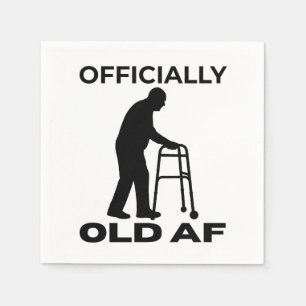 Serviette En Papier Officiellement Vieil AF